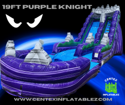 19FT Purple Knight Water Slide